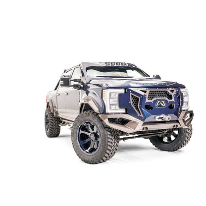 Fab Fours Grumper Grill/Front Bumper 2 Stage Black Powder Coated Combines Both Grille And Bumper l GR4100-1