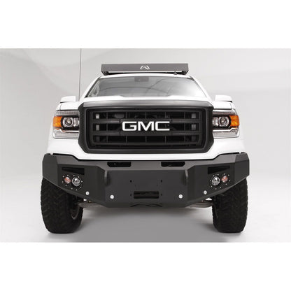 Fab Fours Premium Heavy Duty Winch Front Bumper 2 Stage Black Powder Coated w/o Grill Guard w/Sensors l GS14-F3151-1