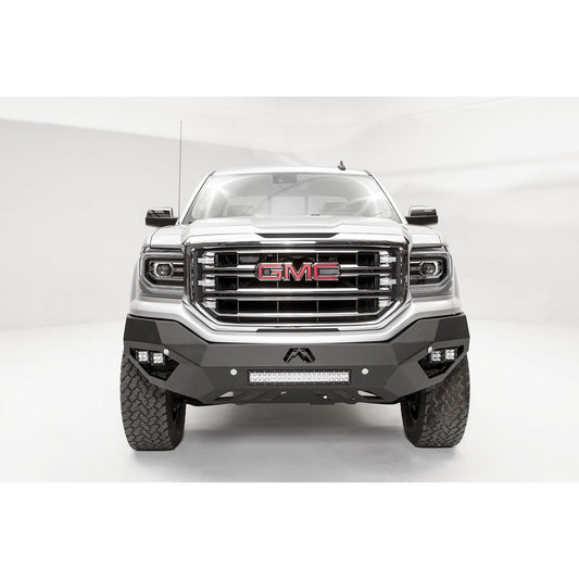 Fab Fours Vengeance Front Bumper 2 Stage Black Powder Coated No Guard l GS16-D3951-1