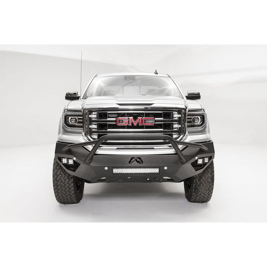 Fab Fours Vengeance Front Bumper 2 Stage Black Powder Coated Pre-Runner Guard l GS16-D3952-1