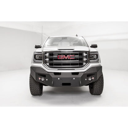 Fab Fours Premium Winch Front Bumper 2 Stage Black Powder Coated w/No Guard w/Sensors l GS16-F3951-1
