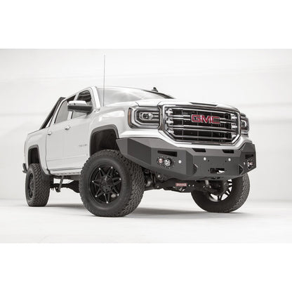 Fab Fours Premium Winch Front Bumper 2 Stage Black Powder Coated w/No Guard w/Sensors l GS16-F3951-1