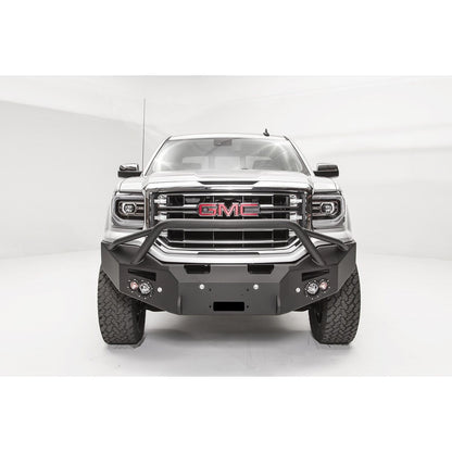 Fab Fours Premium Winch Front Bumper 2 Stage Black Powder Coated w/Sensors Pre-Runner Guard l GS16-F3952-1