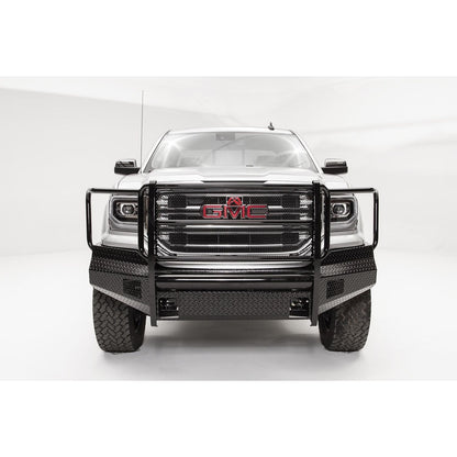 Fab Fours Black Steel Front Bumper 2 Stage Black Powder Coated w/Full Guard l GS16-K3960-1