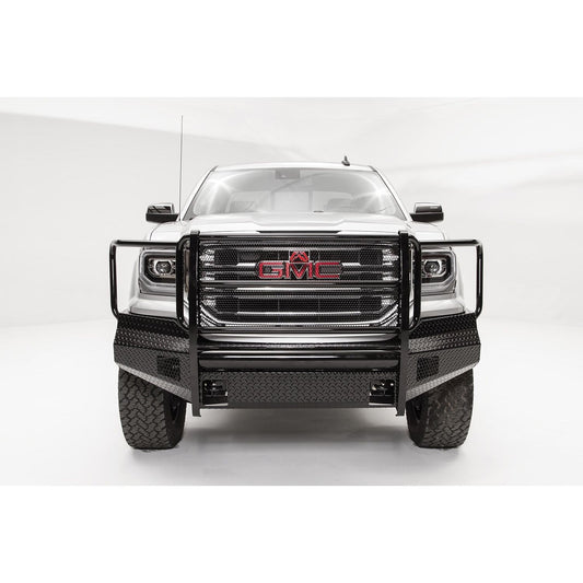 Fab Fours Black Steel Front Bumper 2 Stage Black Powder Coated w/Full Guard l GS16-K3960-1