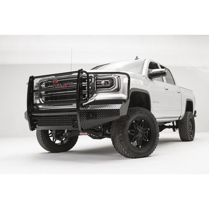 Fab Fours Black Steel Front Bumper 2 Stage Black Powder Coated w/Full Guard l GS16-K3960-1