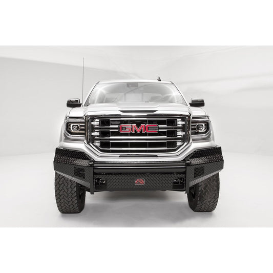 Fab Fours Black Steel Front Bumper 2 Stage Black Powder Coated w/No Guard l GS16-K3961-1