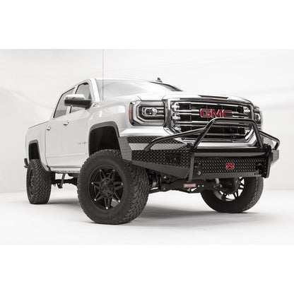 Fab Fours Black Steel Front Bumper 2 Stage Black Powder Coated w/Pre-Runner Guard l GS16-K3962-1