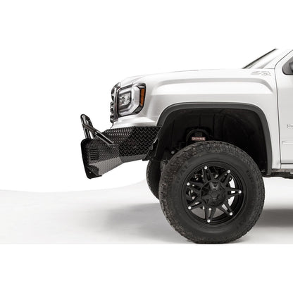 Fab Fours Black Steel Front Bumper 2 Stage Black Powder Coated w/Pre-Runner Guard l GS16-K3962-1