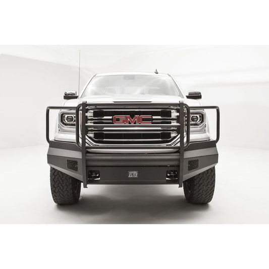 Fab Fours Elite Front Bumper 2 Stage Black Powder Coated w/Full Guard l GS16-R3960-1