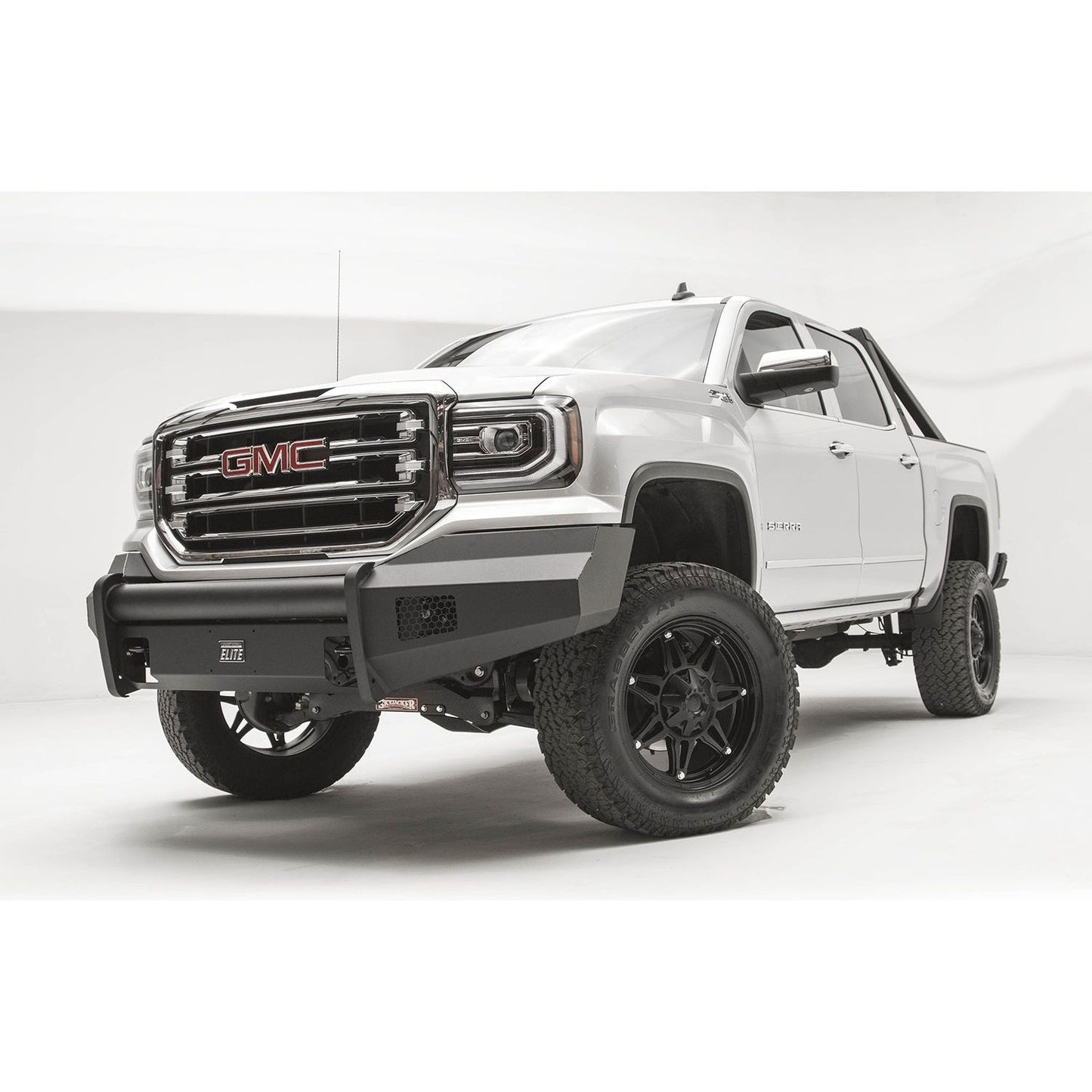 Fab Fours Elite Front Bumper 2 Stage Black Powder Coated w/No Guard l GS16-R3961-1