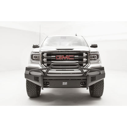 Fab Fours Elite Front Bumper 2 Stage Black Powder Coated w/Pre-Runner Guard l GS16-R3962-1