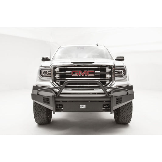 Fab Fours Elite Front Bumper 2 Stage Black Powder Coated w/Pre-Runner Guard l GS16-R3962-1
