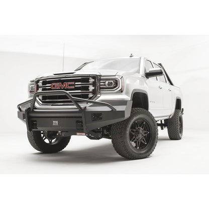 Fab Fours Elite Front Bumper 2 Stage Black Powder Coated w/Pre-Runner Guard l GS16-R3962-1