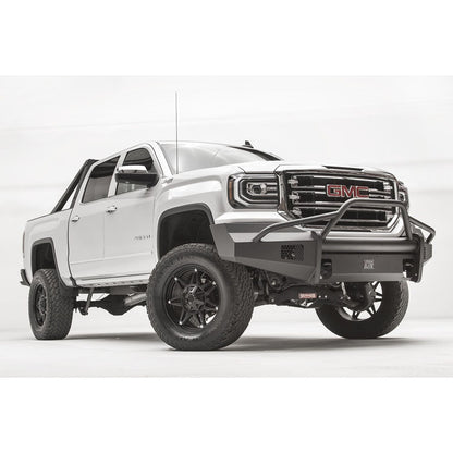 Fab Fours Elite Front Bumper 2 Stage Black Powder Coated w/Pre-Runner Guard l GS16-R3962-1