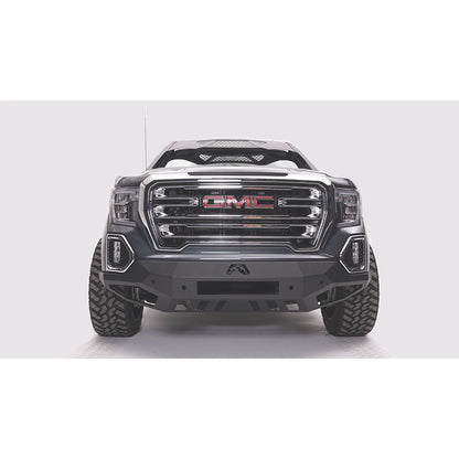 Fab Fours Vengeance Front Bumper 2 Stage Black Powder Coated w/No Guard w/Sensors l GS19-D6051-1
