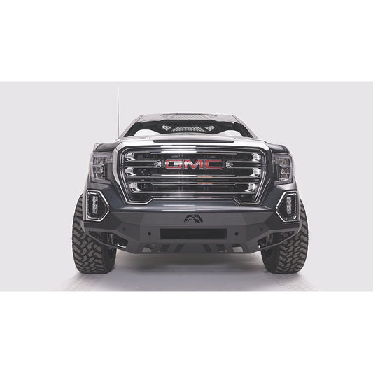 Fab Fours Vengeance Front Bumper 2 Stage Black Powder Coated w/No Guard w/Sensors l GS19-D6051-1