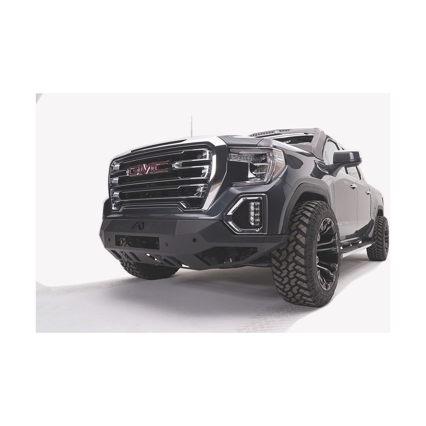 Fab Fours Vengeance Front Bumper 2 Stage Black Powder Coated w/No Guard w/Sensors l GS19-D6051-1