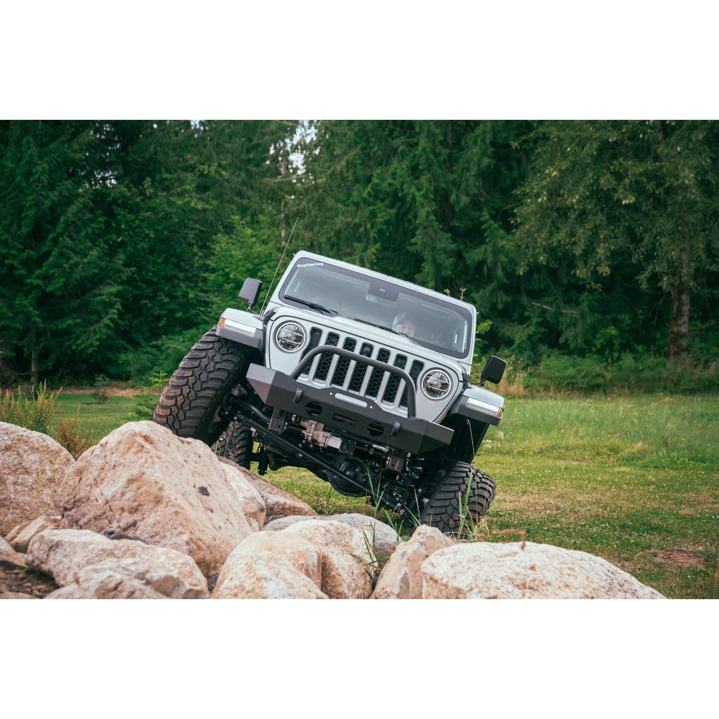 Body Armor 4x4 2007-2024 JEEP WRANGLER JK/JL & GLADIATOR JT MID-STUBBY FRONT BUMPER JL-19532
