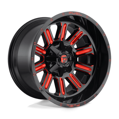 Fuel 1PC D621 HARDLINE GLOSS BLACK RED TINTED CLEAR