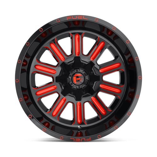 Fuel 1PC D621 HARDLINE GLOSS BLACK RED TINTED CLEAR