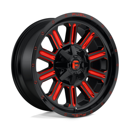 Fuel 1PC D621 HARDLINE GLOSS BLACK RED TINTED CLEAR