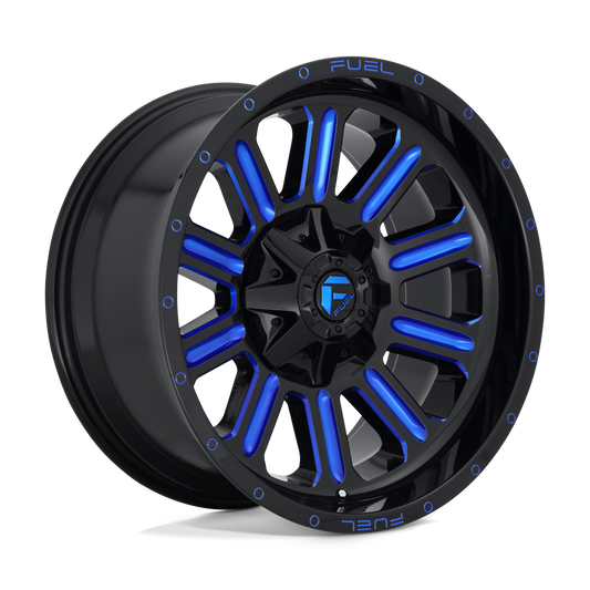 Fuel 1PC D646 HARDLINE GLOSS BLACK BLUE TINTED CLEAR