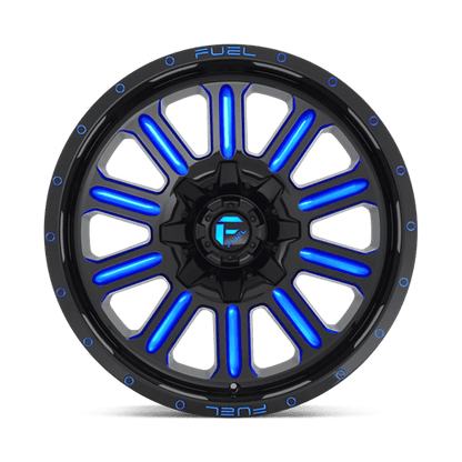 Fuel 1PC D646 HARDLINE GLOSS BLACK BLUE TINTED CLEAR