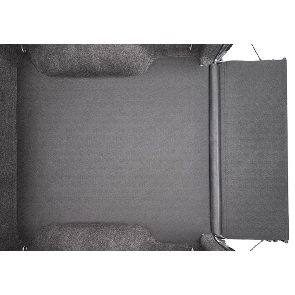BedRug 07-18 Silverado/Sierra 5'8" Bed Impact Bed Liner w/ Tailgate Mat - Charcoal (ILC07CCK) top view of bed liner.