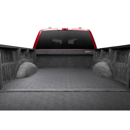 BedRug 2017-2026 Ford F-250/F-350 Super Duty 8' Bed Impact Bed Liner w/ Tailgate Mat - Charcoal (ILQ17LBK) installed in truck bed.