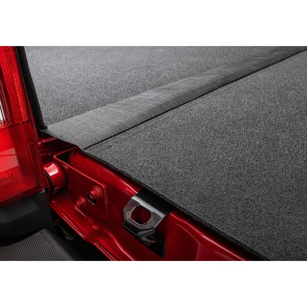 BedRug 2017-2026 Ford F-250/F-350 Super Duty 8' Bed Impact Bed Liner w/ Tailgate Mat - Charcoal (ILQ17LBK) close-up view