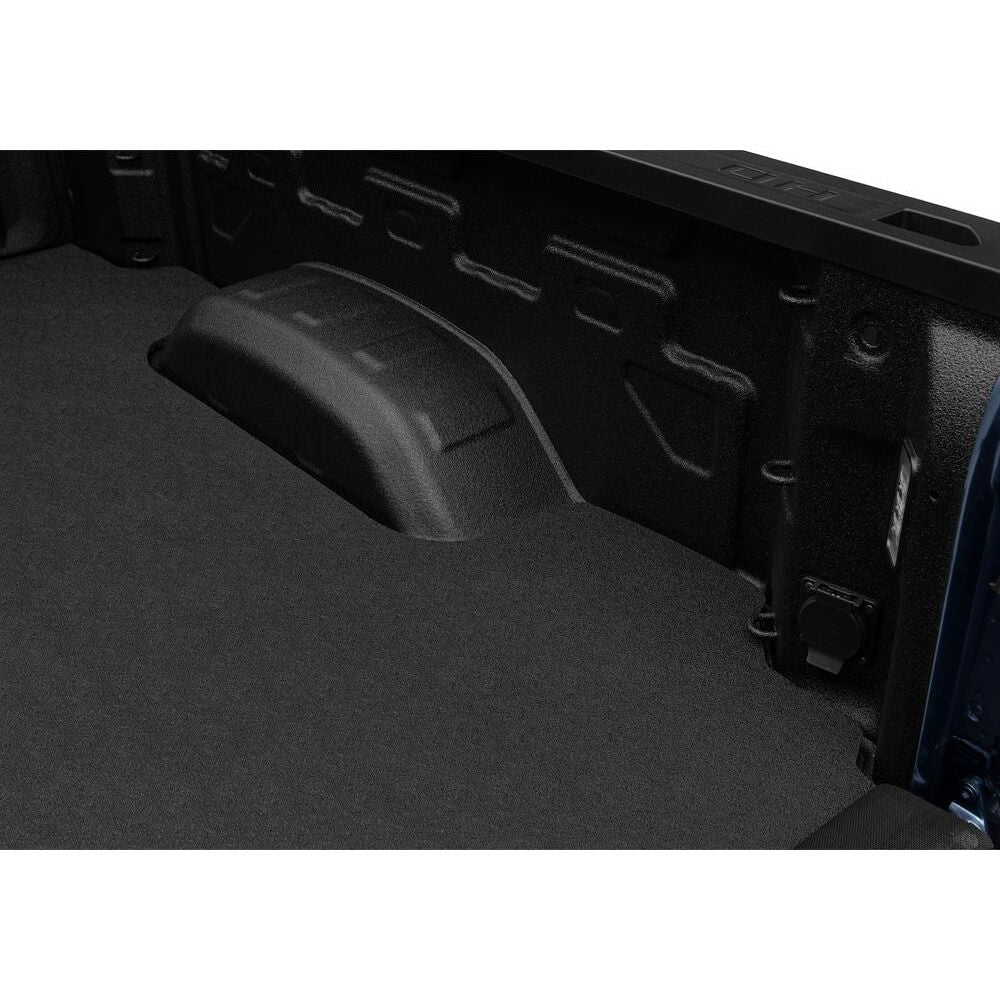 BedRug 20+ GM T1Xx HD 6'9" Bed w/o Multi-Pro Tailgate Impact Bed Mat - Charcoal (IMC20SBS) installed in truck bed.