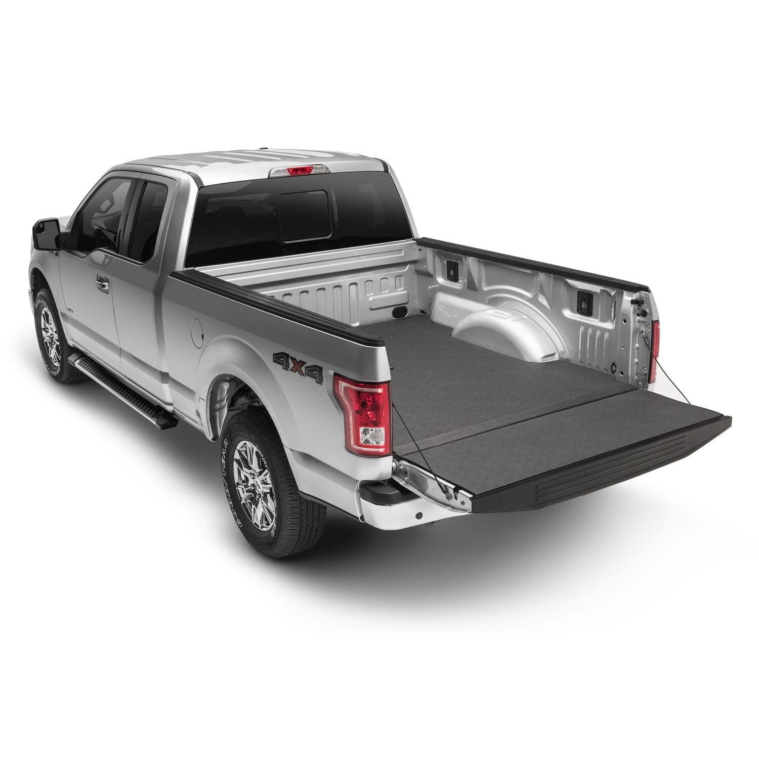 BedRug 2015-2025 Ford F-150 6'7" Bed Impact Bed Mat - Charcoal (IMQ15SBS) installed in truck bed.
