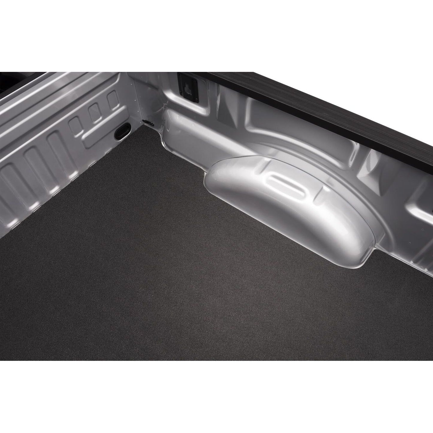 BedRug Impact Truck Bed Floor Mat For Spray-In Or No 2019-2023 Ford Ranger 6' Bed Liner - Charcoal (IMR19SBS) installed in truck bed.