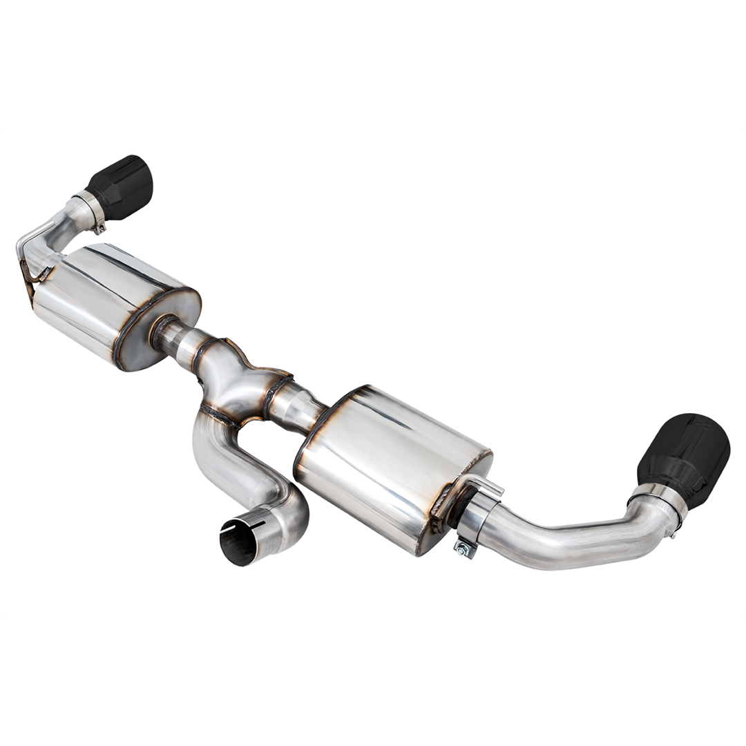 AWE Tread Edition Axleback Dual Exhaust for Jeep JL/JLU 3.6L/2.0T - Diamond Black Tips 3015-33001