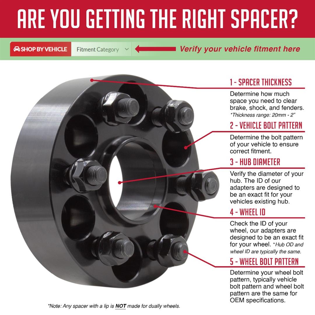 Coyotee Wheel Accessories Wheel Adapter (2015-2024 GMC Canyon) 6120-6120H-D