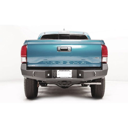 Fab Fours Premium Rear Bumper 2 Stage Black Powder Coated Non-Sensor l TT16-W3650-1