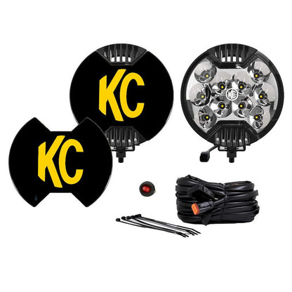 KC HILITES 6" SlimLite LED - 2-Light System - 50W Spot Beam I 0100