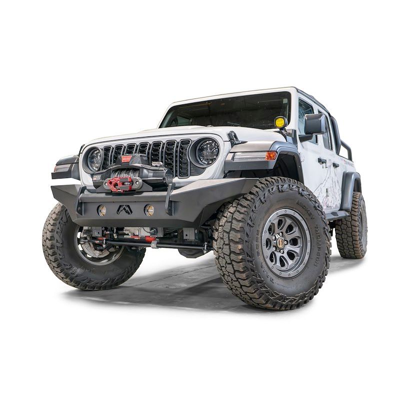 Fab Fours | Lifestyle 3/4th Winch Bumper 2018-25 Jeep JL & JT |  JL24-B5051-1 + JL24-B5052-1