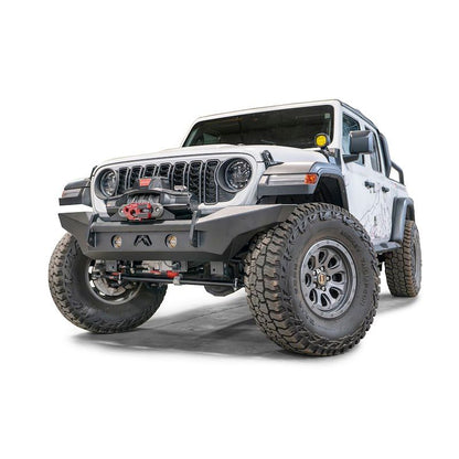 Fab Fours | Lifestyle 3/4th Winch Bumper 2018-25 Jeep JL & JT |  JL24-B5051-1 + JL24-B5052-1