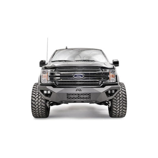 Fab Fours Vengeance Front Bumper 2 Stage Black Powder Coat No Guard l FR19-D4851-1