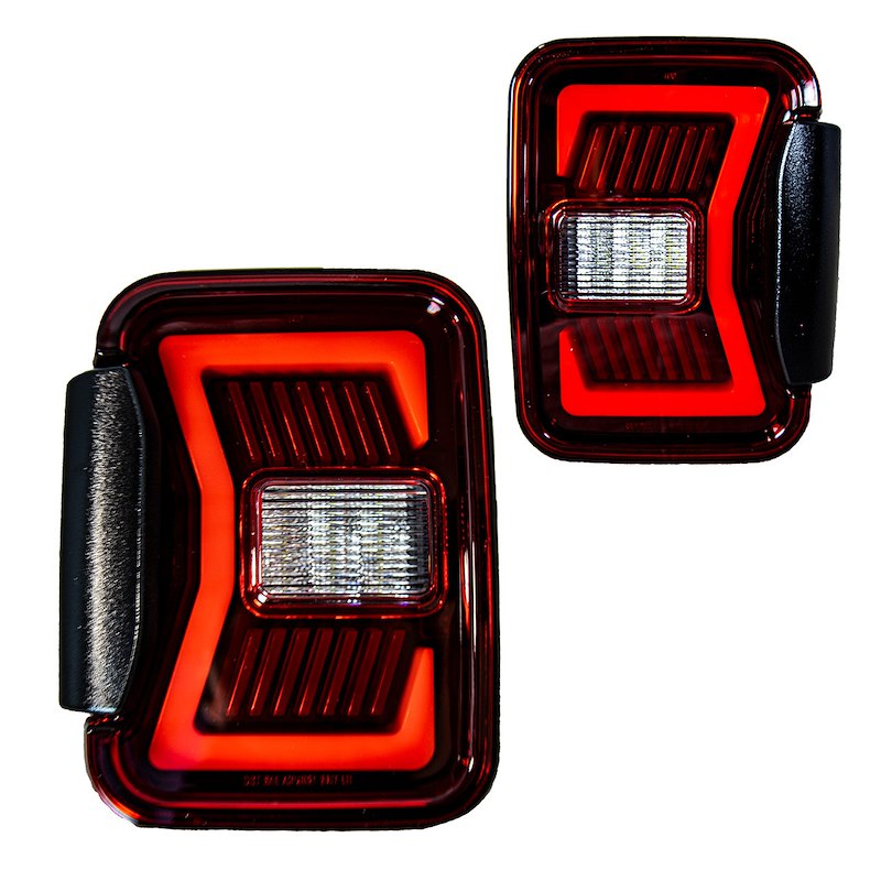 Winjet Renegade Jeep Gladiator 2020-2026 Sequential LED Tail Lights | Select Color |