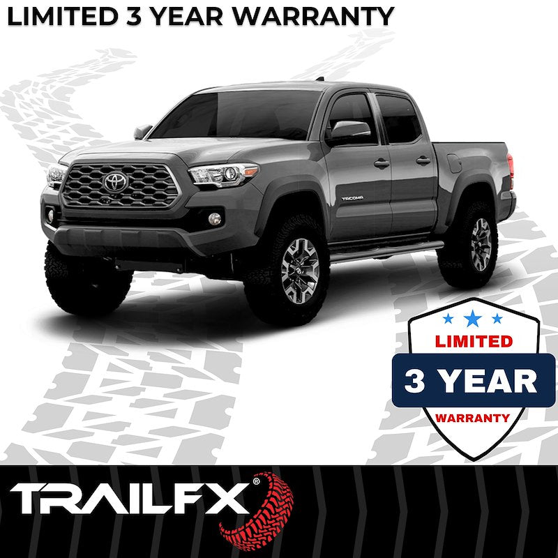 TrailFX | TFX 4" Oval Tube Side Steps 2024-2026 Toyota Tacoma Double Cab | A1559T