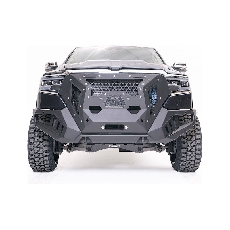 Fab Fours Grumper Front Winch Bumper 2 Stage Black Powder Coated Steel l GR4200-1