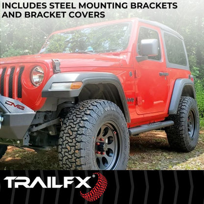 TrailFX | Side Steps JL Wrangler 4 DR. 2018-Present |  A1545T