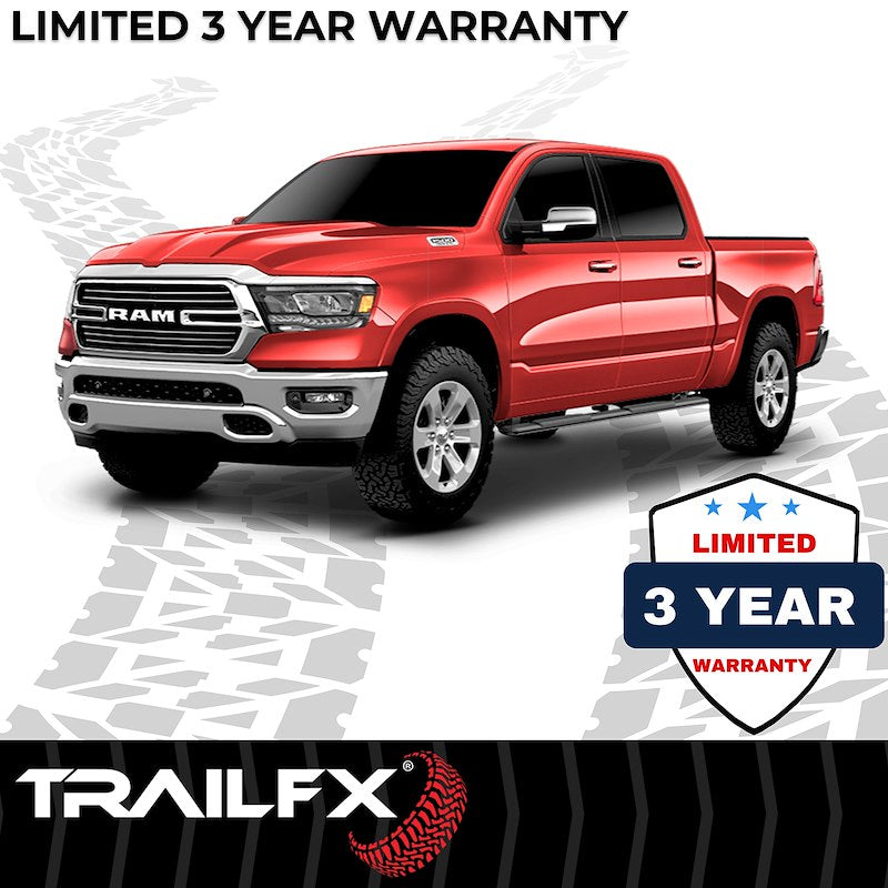 TrailFX | TFX 4" Trapezoid Side Steps RAM 1500 2019-2025 (New Body)  |  A4015B