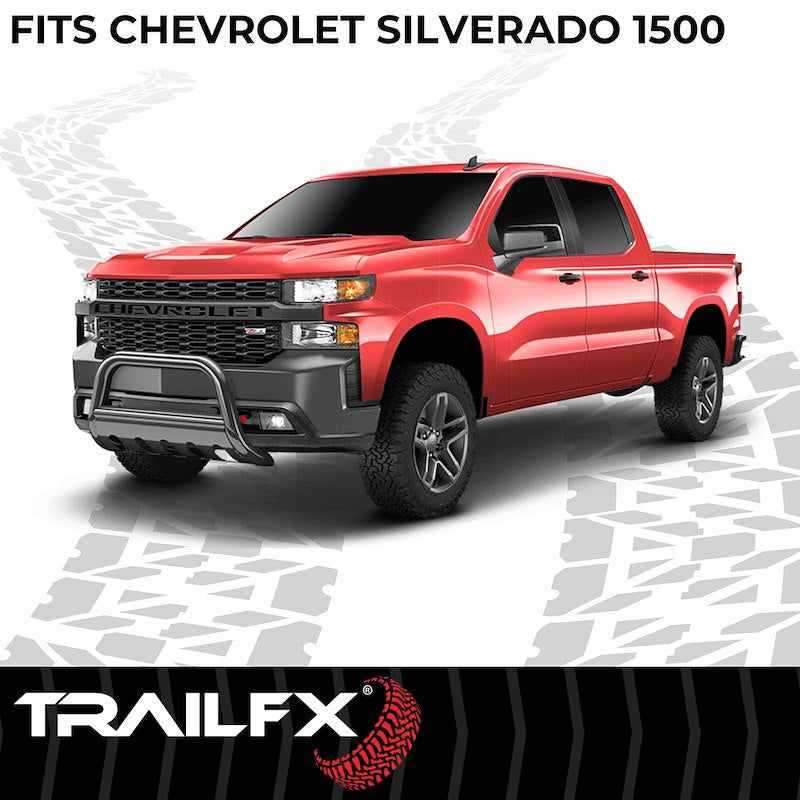 TrailFX | Bull Bar with Skid Plate Chevy Silverado 1500 2020-2025  |  B0036B