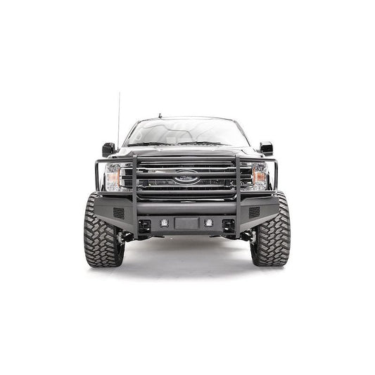 Fab Fours Elite Front Bumper 2 Stage Black Powder Coated Pre-Runner l FF18-R4562-1