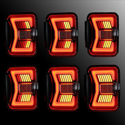 Winjet Renegade Jeep Gladiator 2020-2026 Sequential LED Tail Lights | Select Color |