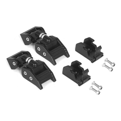 Rugged Ridge Hood Latch - Powder Coated Black -  Aluminum (Set Of 2) for 1997-2006 Jeep Wrangler TJ 11210.15